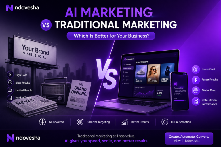 AI Marketing vs Traditional Marketing Comparison – Ndovesha
