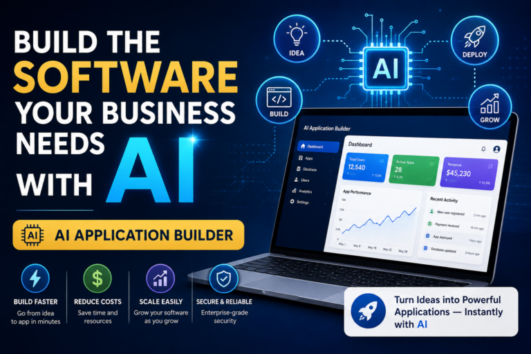 AI application builder helping businesses build software with AI